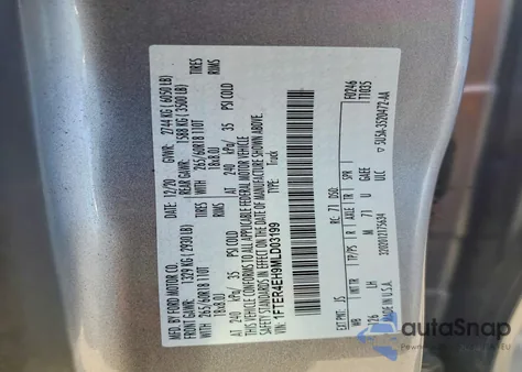 2021 Ford Ranger Xl z USA, uszkodzony, nr VIN 1FTER4EH9MLD03199